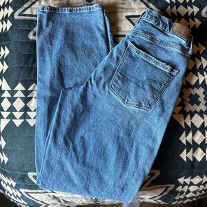 AE American Eagle Curvy 90’s Straight Strigid Jeans 6 Extra Long Length